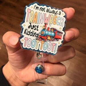 Colorful Train Badge Reel